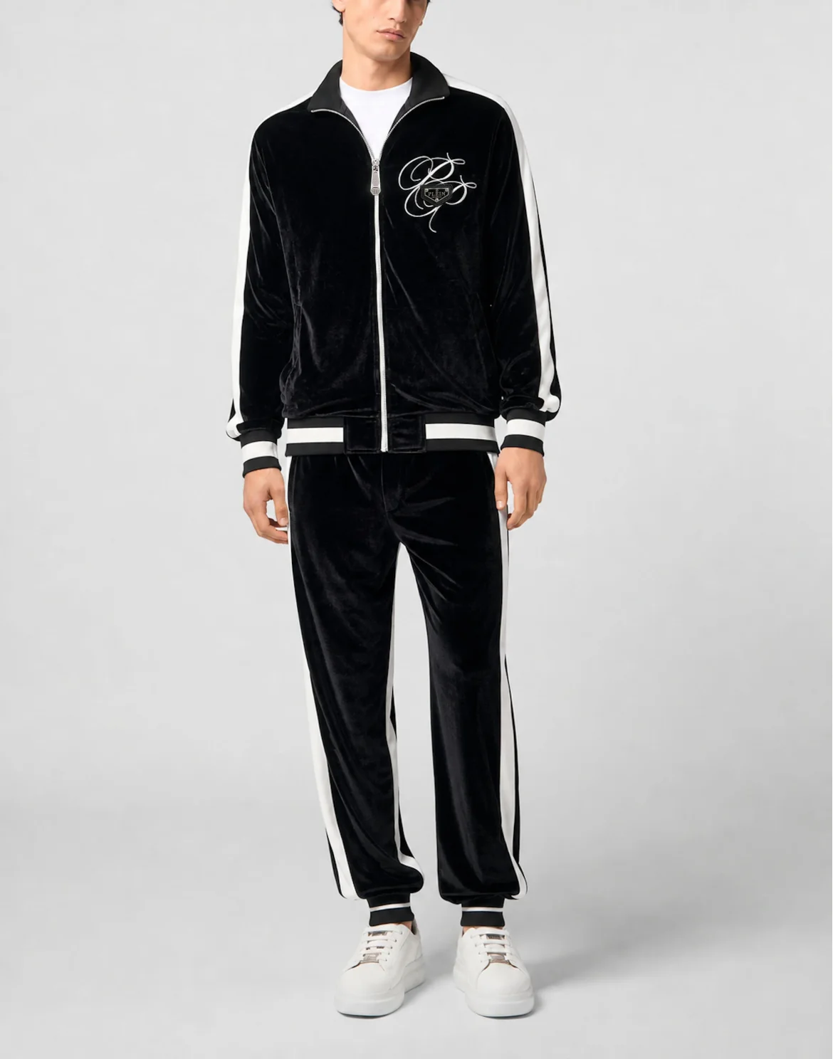 Velvet Jogging Trousers, цвет: Черный