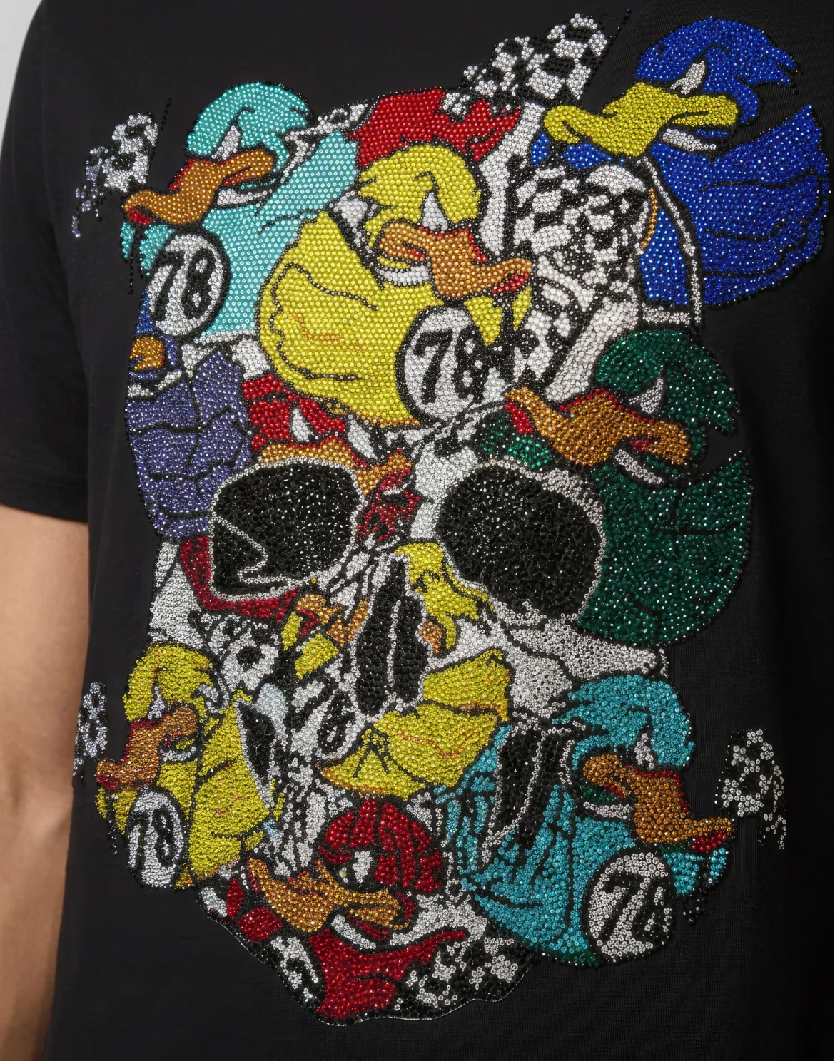 Jersey T-Shirt Plein Ducks Bling, цвет: Черный