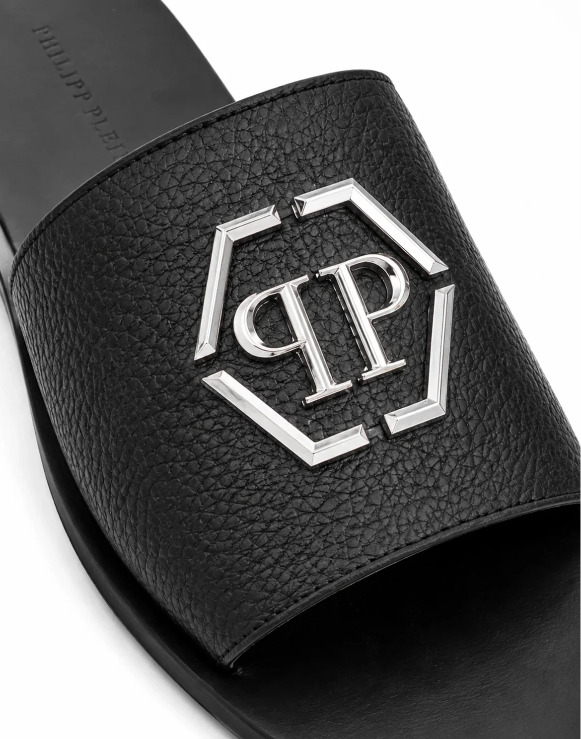 Leather Sandals Big Hexagon, цвет: Черный