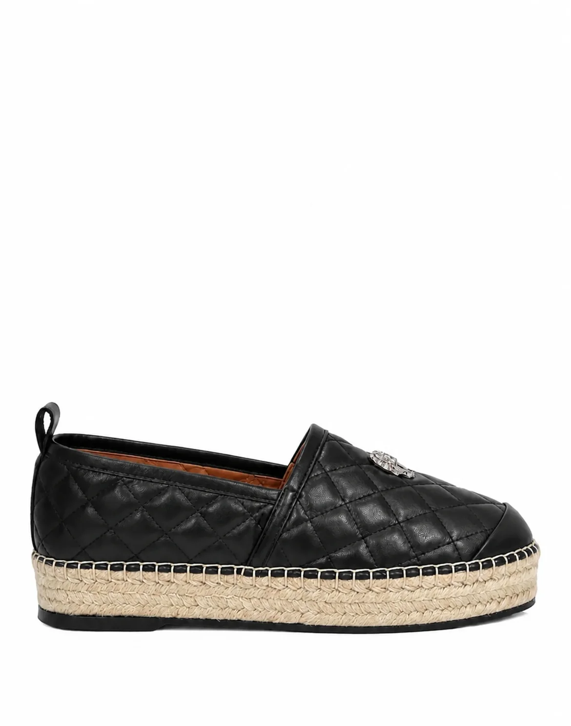 Espadrillas Matelasse Skull, цвет: Черный