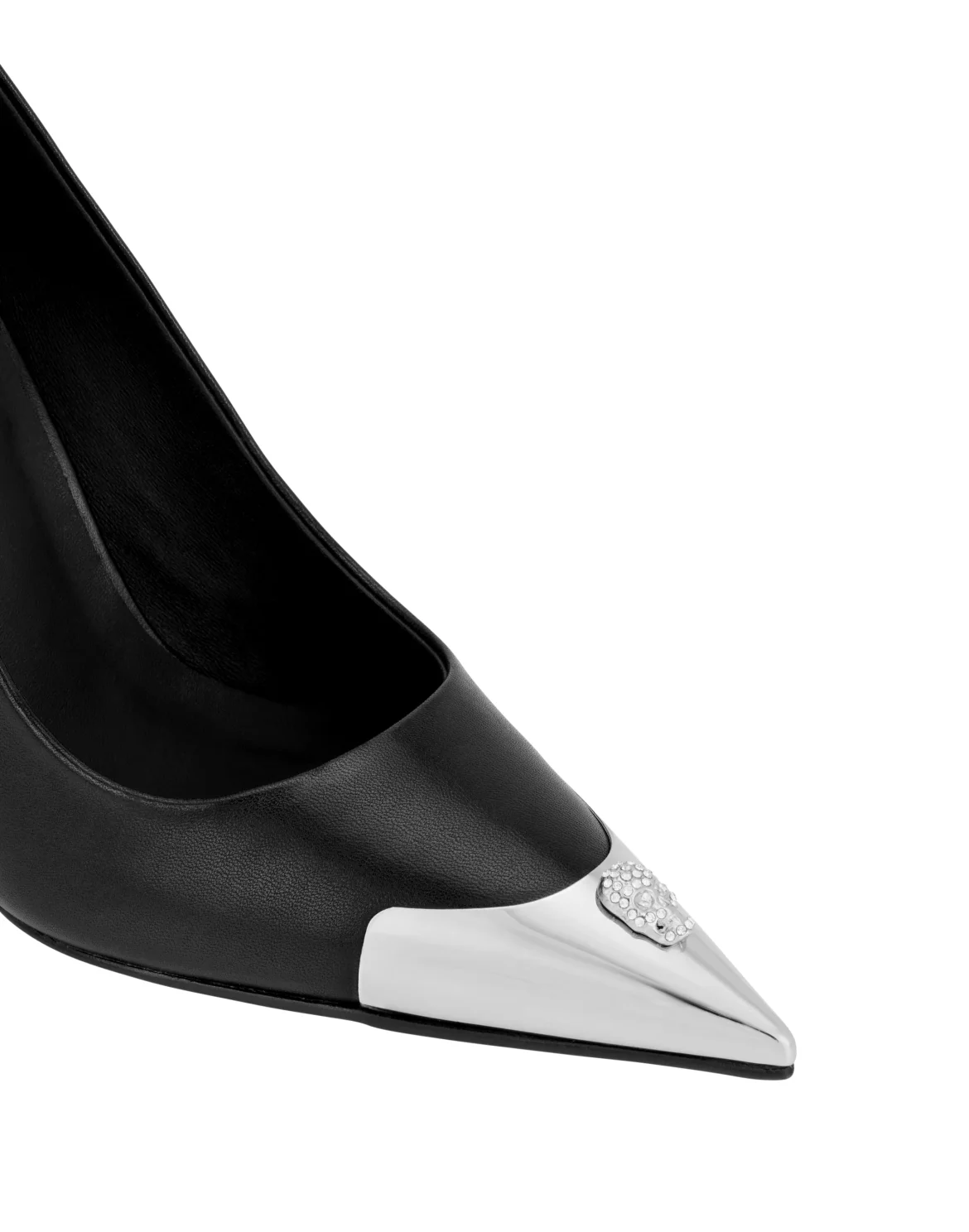 Nappa Decollete Hi-Heels Pump H105 Skull Toe, цвет: Черный