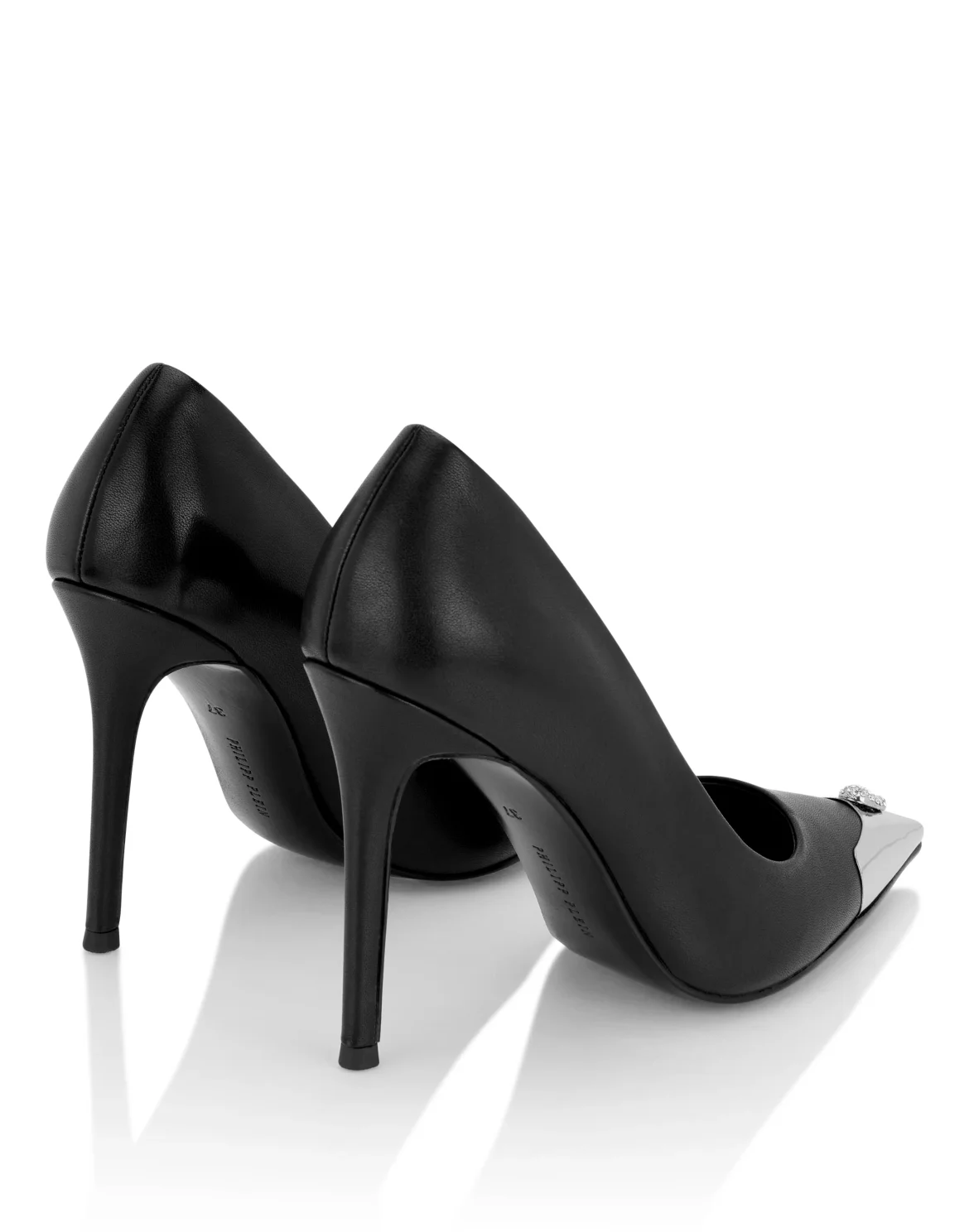 Nappa Decollete Hi-Heels Pump H105 Skull Toe, цвет: Черный