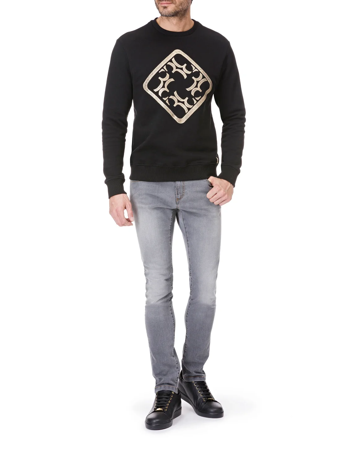 Sweatshirt LS "Roger", цвет: Черный