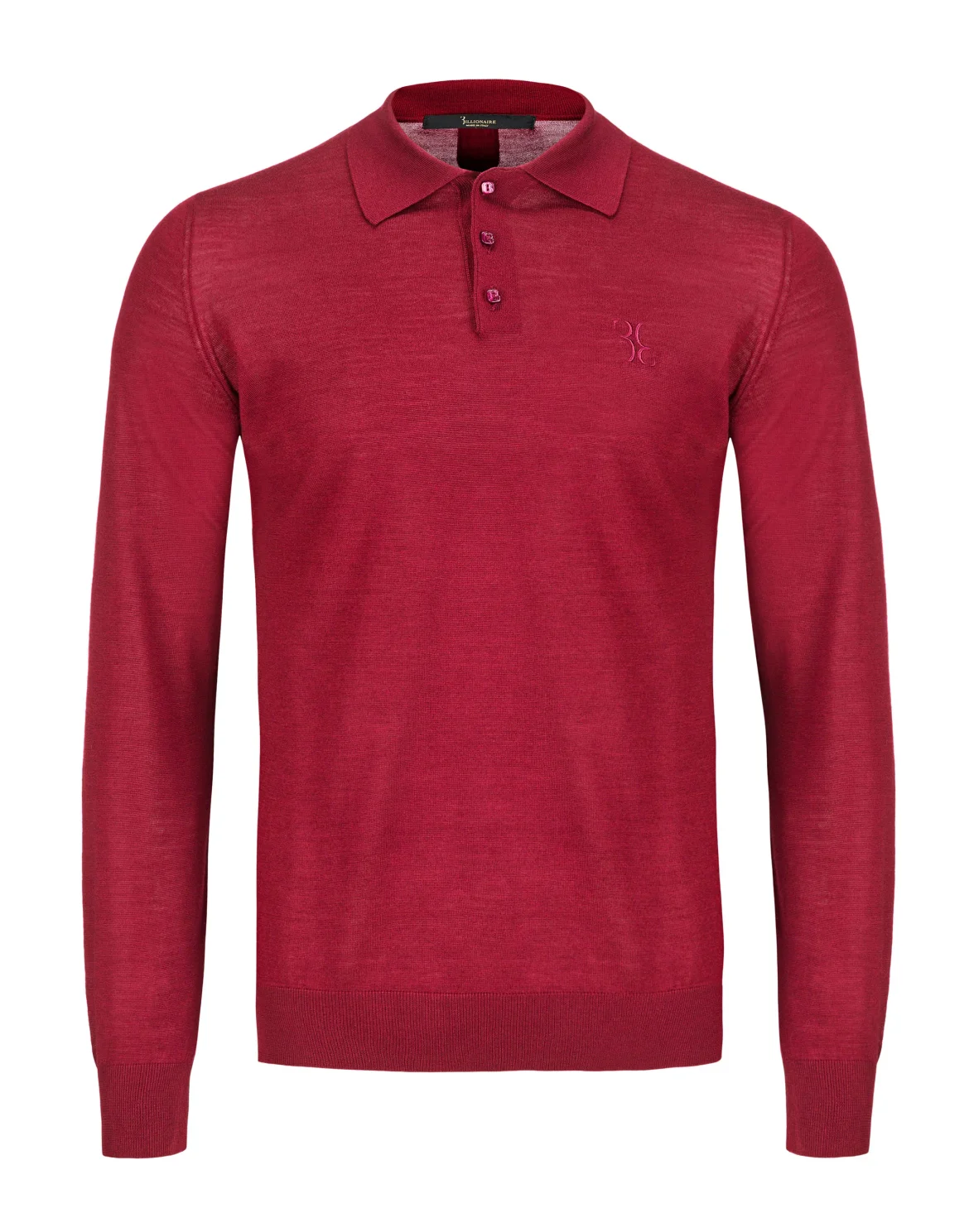 Pullover Polo-Neck LS "Cross", цвет: Красный
