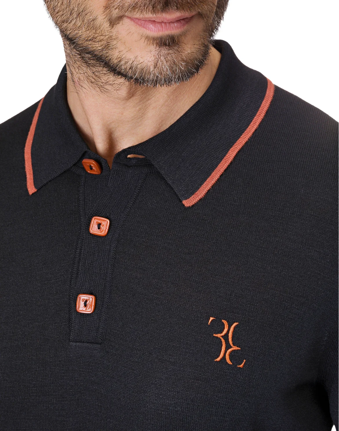 Pullover Polo-Neck LS "Patrick", цвет: Черный