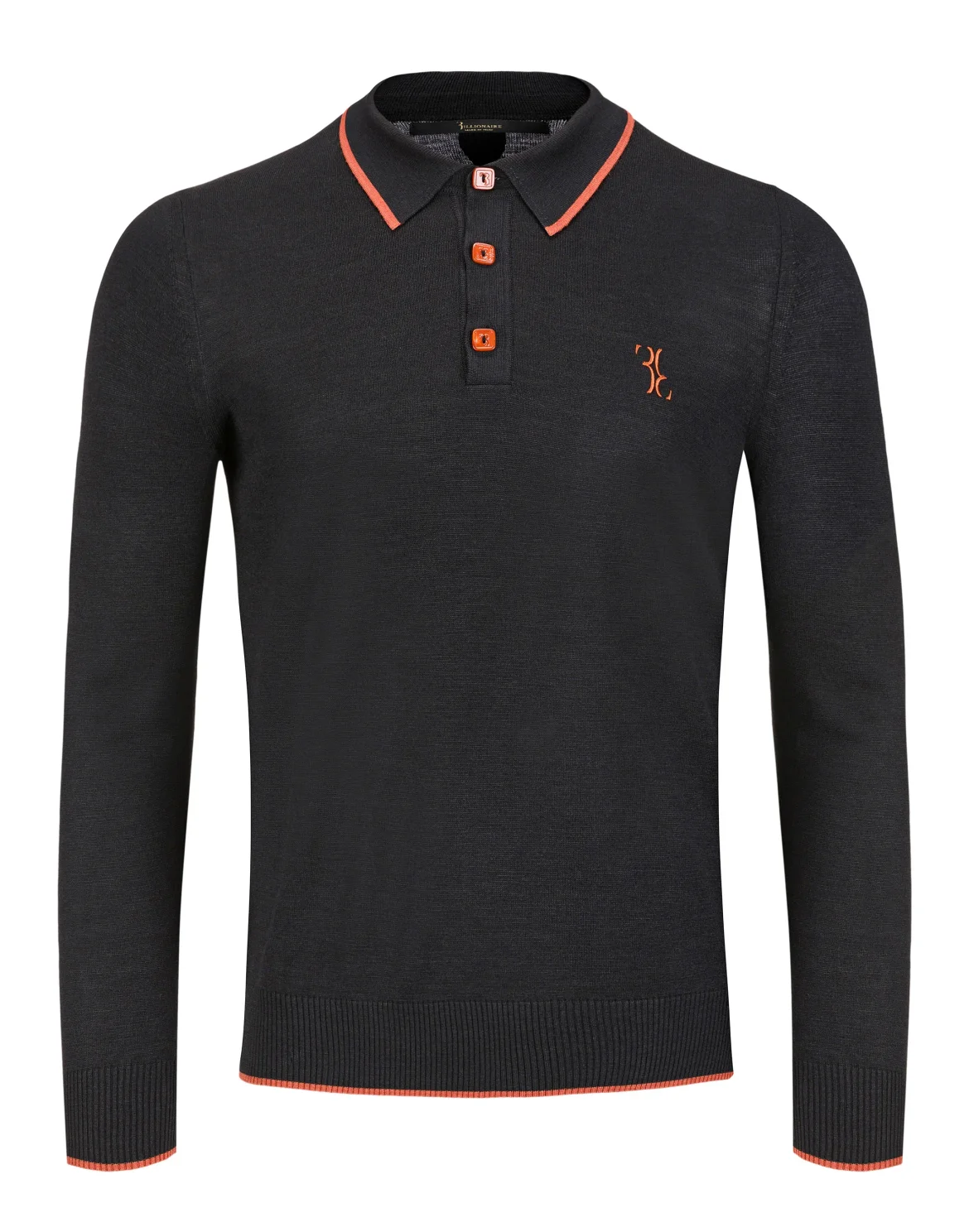 Pullover Polo-Neck LS "Patrick", цвет: Черный
