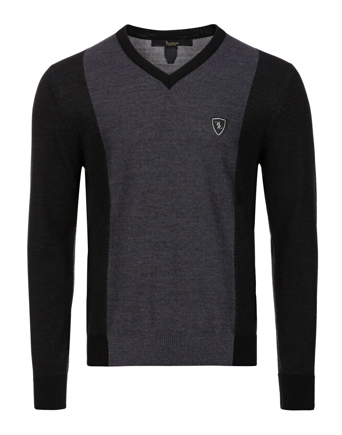 Pullover V-Neck LS "Tobias", цвет: Серый