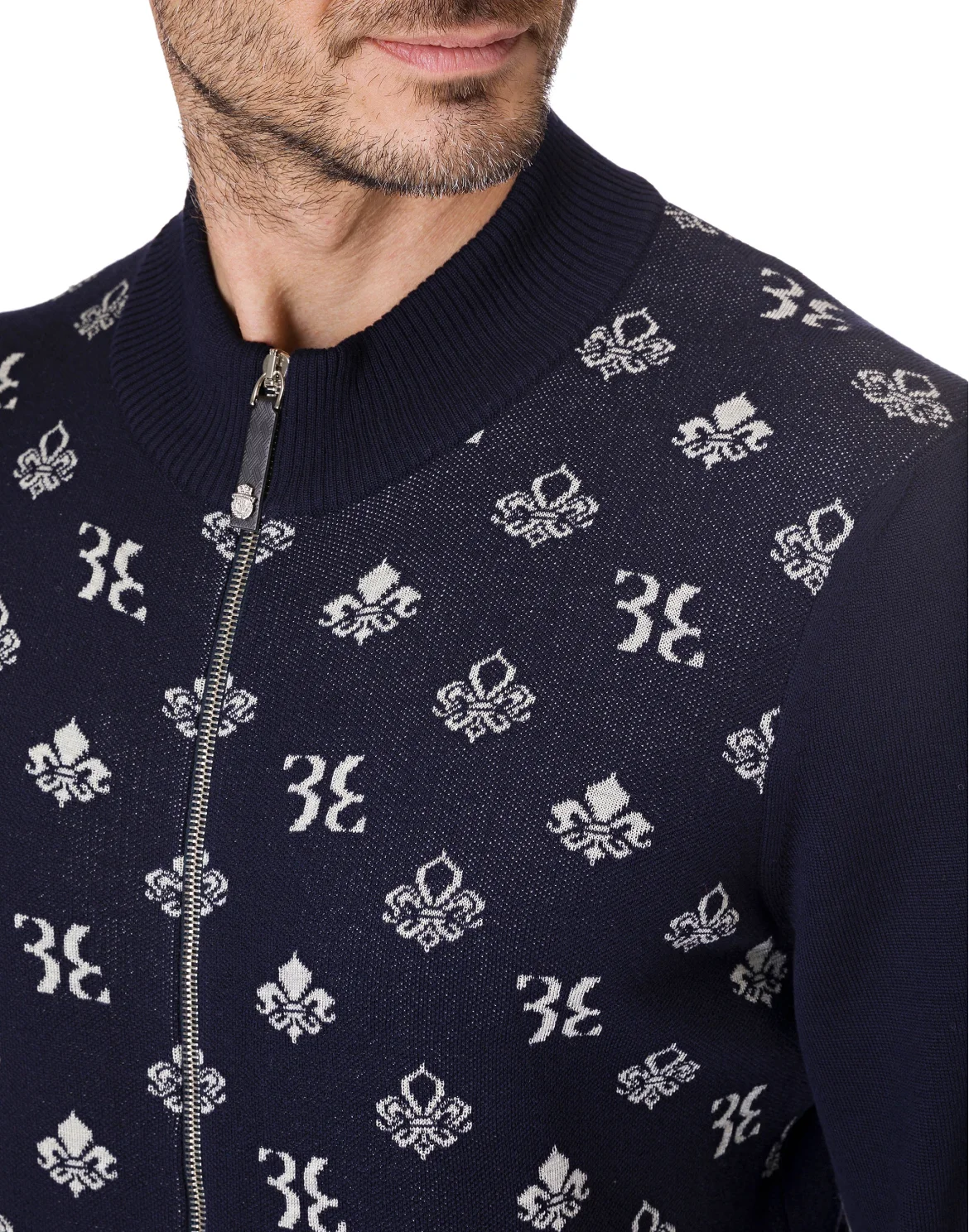 Pullover full zip "Oscar", цвет: Синий