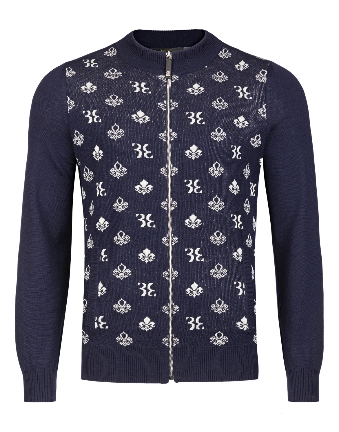 Pullover full zip "Oscar", цвет: Синий