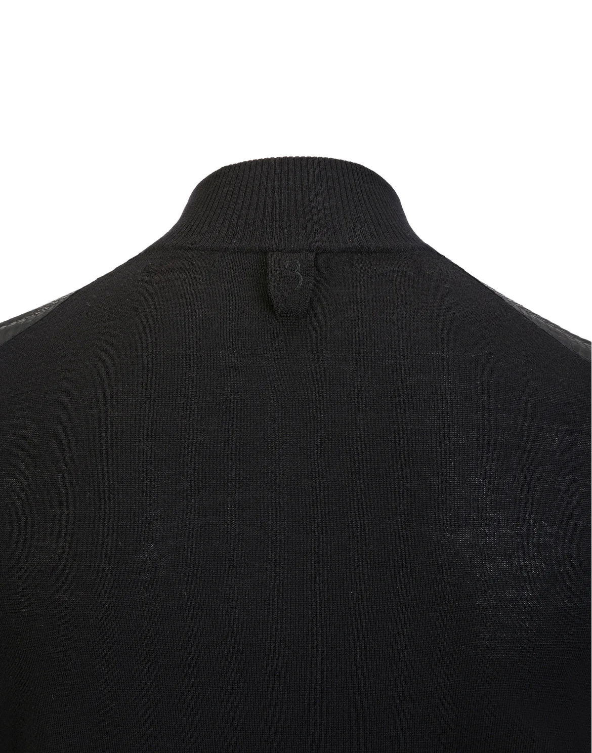 Pullover zip mock "Florian", цвет: Черный