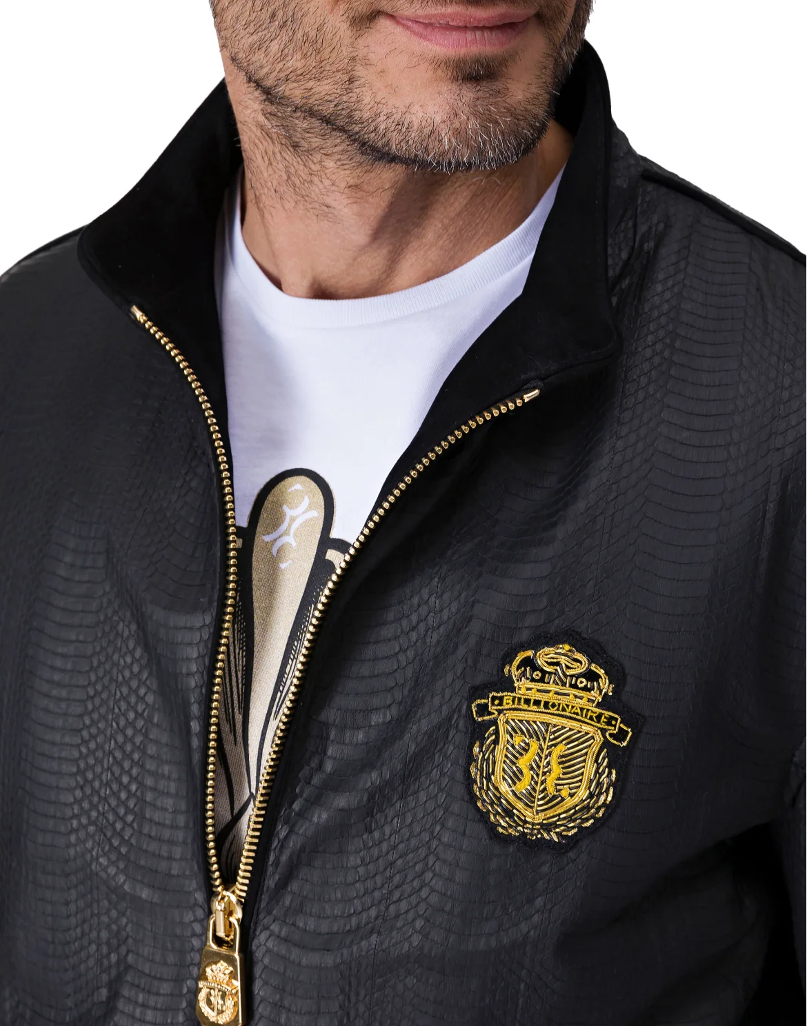 Leather Bomber "Willy", цвет: Черный