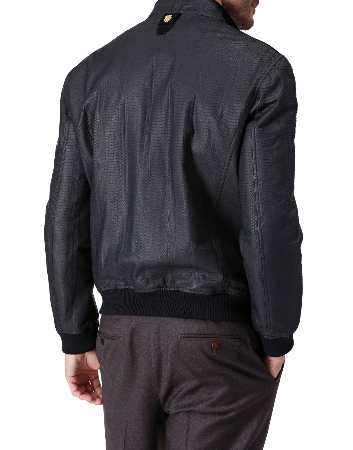 Leather Bomber "Willy", цвет: Черный