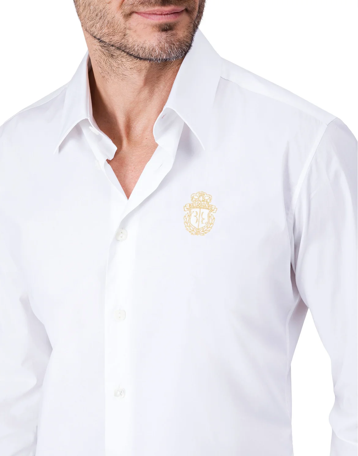 Shirt Silver Cut LS "Tristan", цвет: Белый
