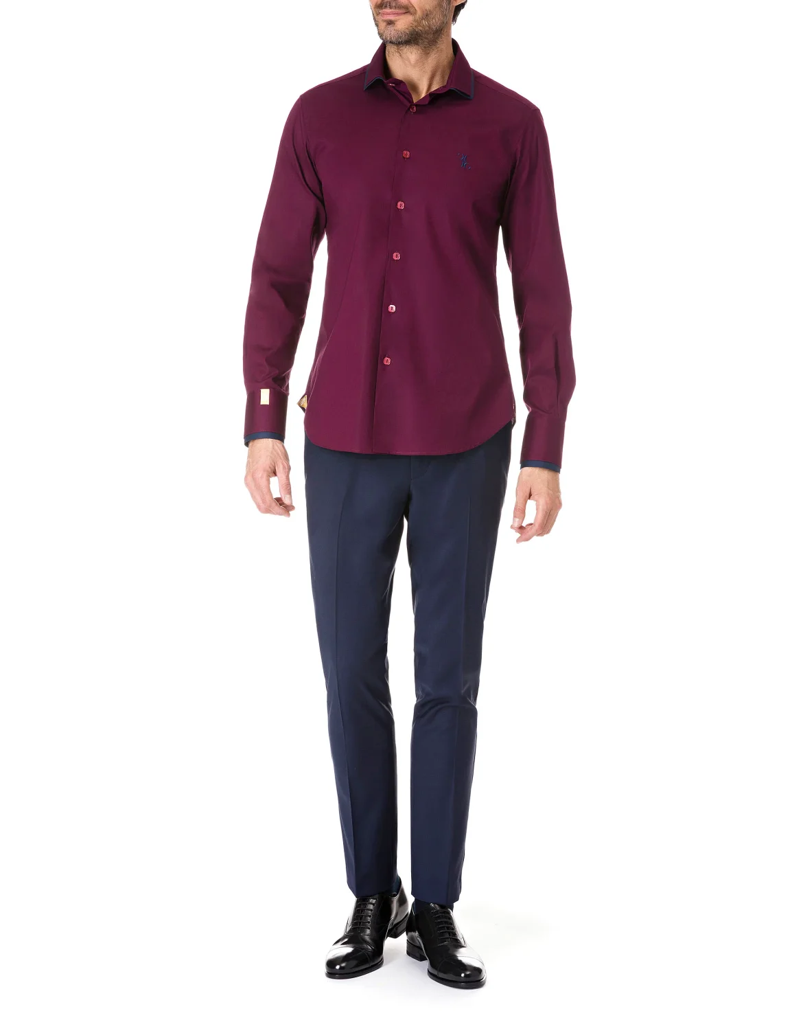 Shirt Silver Cut LS "Antòn", цвет: Красный