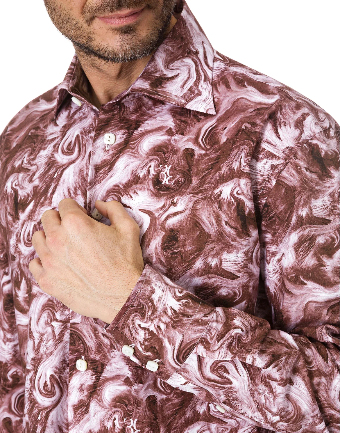 Shirt Gold Cut LS "Enea", цвет: Красный