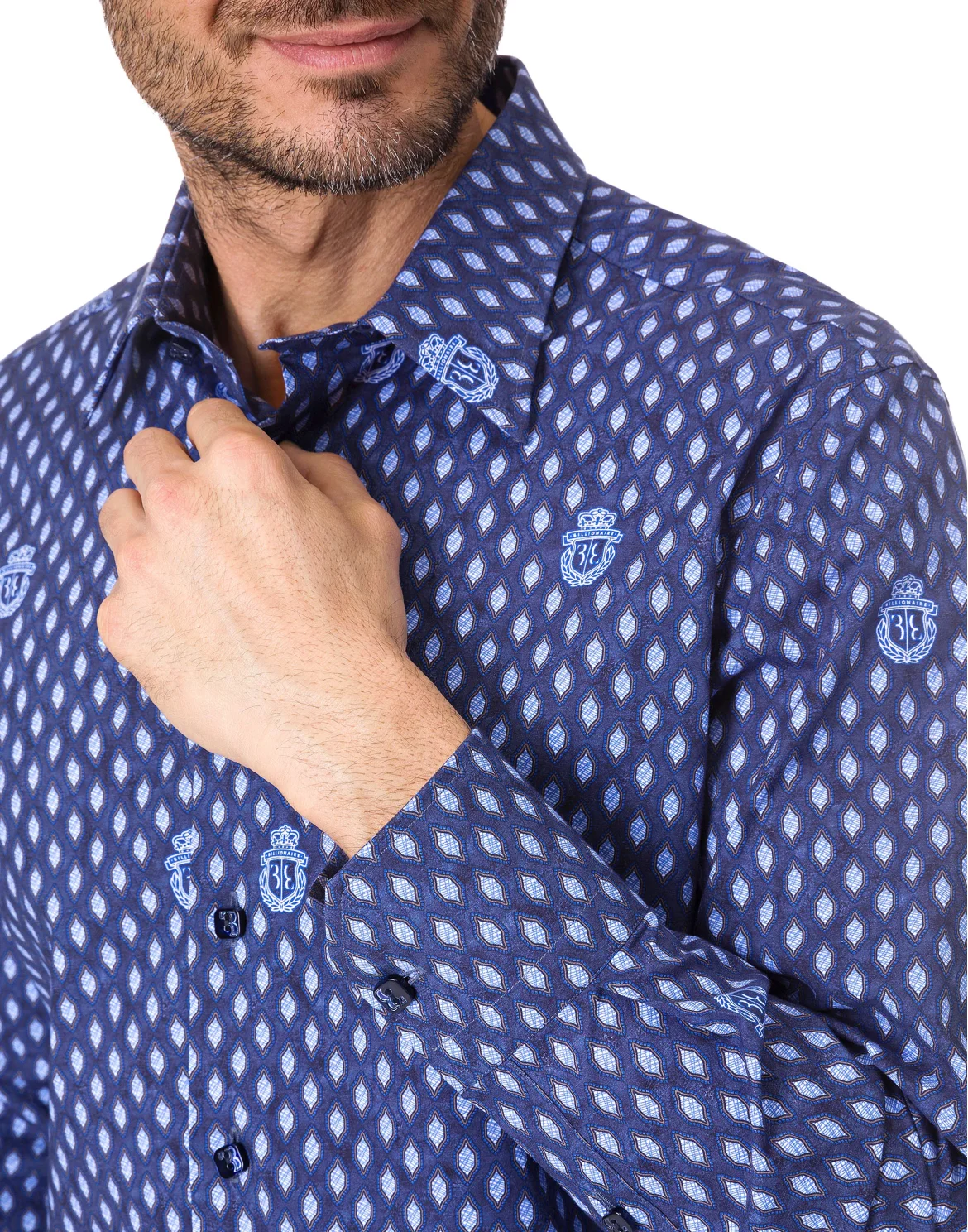 Shirt Silver Cut LS "Gabriel", цвет: Синий