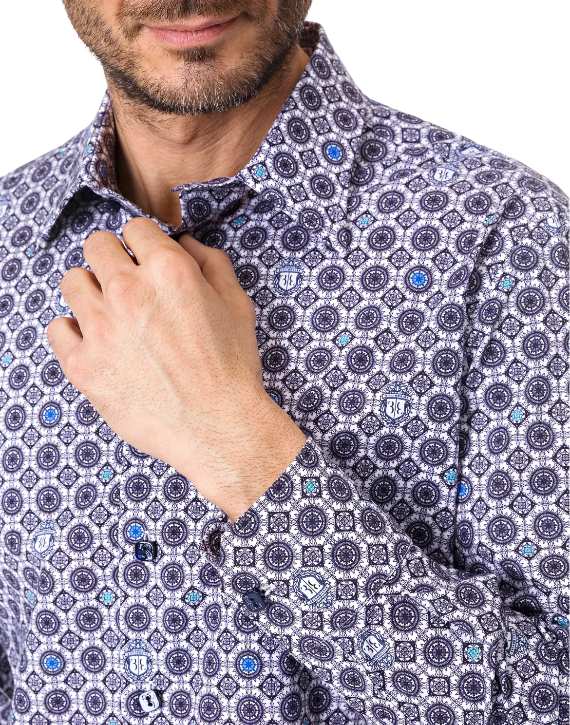 Shirt Silver Cut LS "Gaspard", цвет: Белый
