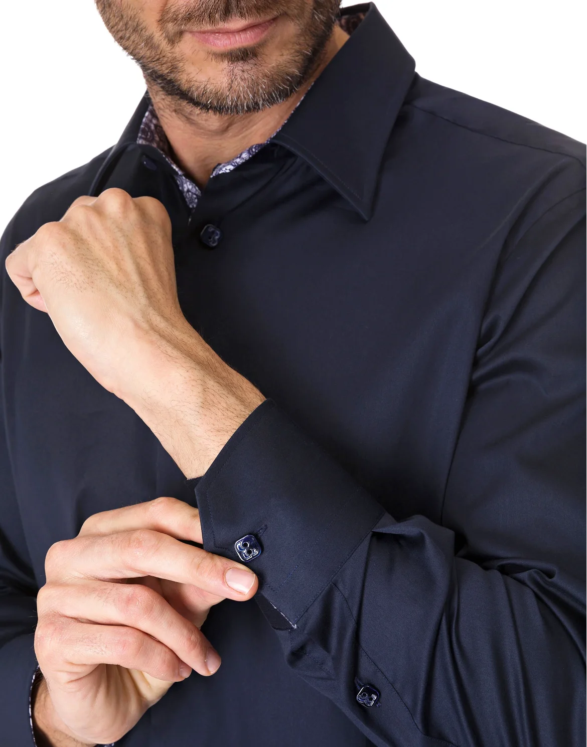 Shirt Silver Cut LS "Gil", цвет: Синий