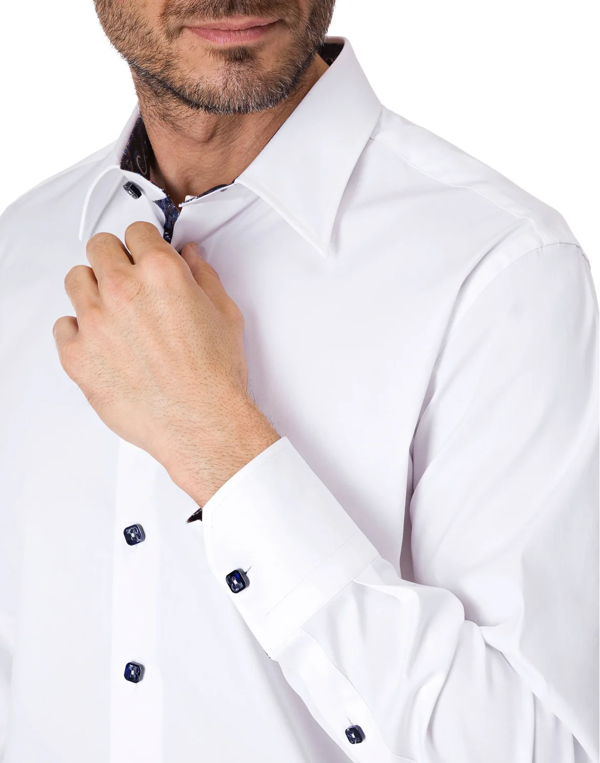Shirt Silver Cut LS "Gonzalo", цвет: Белый