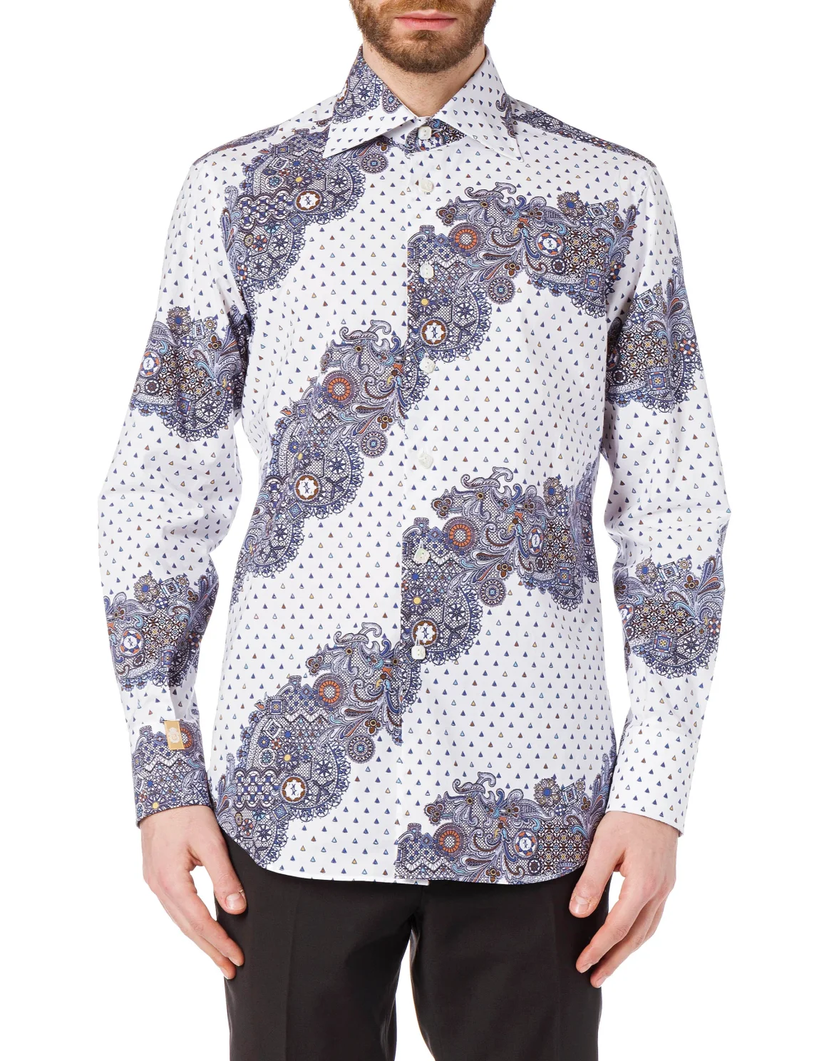 Shirt Silver Cut LS "Flavio", цвет: Белый