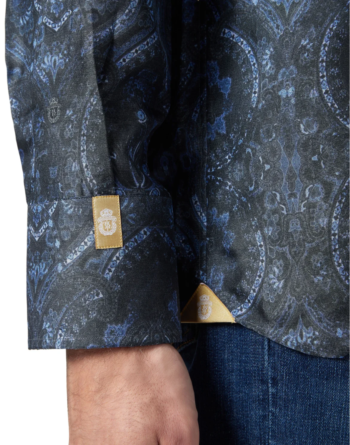 Shirt Gold Cut LS "Thiago", цвет: Черный