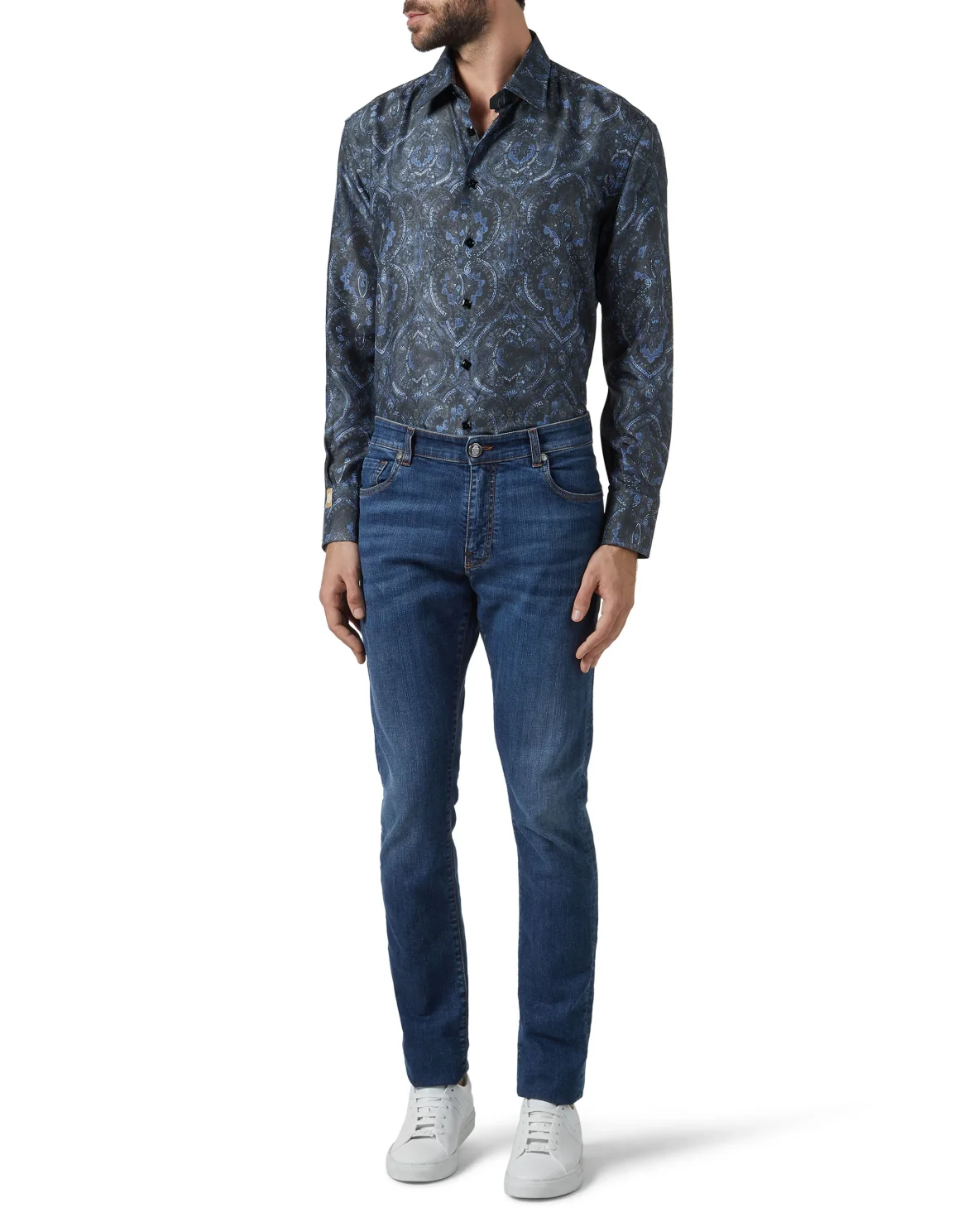 Shirt Gold Cut LS "Thiago", цвет: Черный
