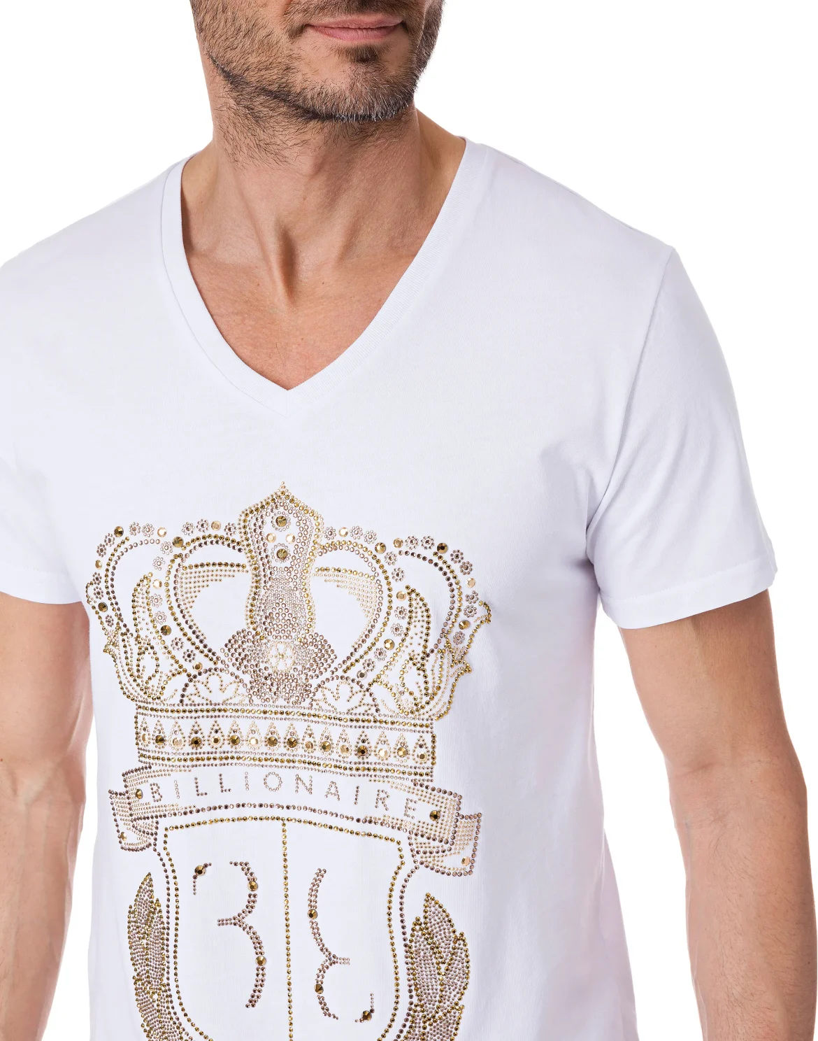 T-shirt V-Neck SS "Railey", цвет: Белый