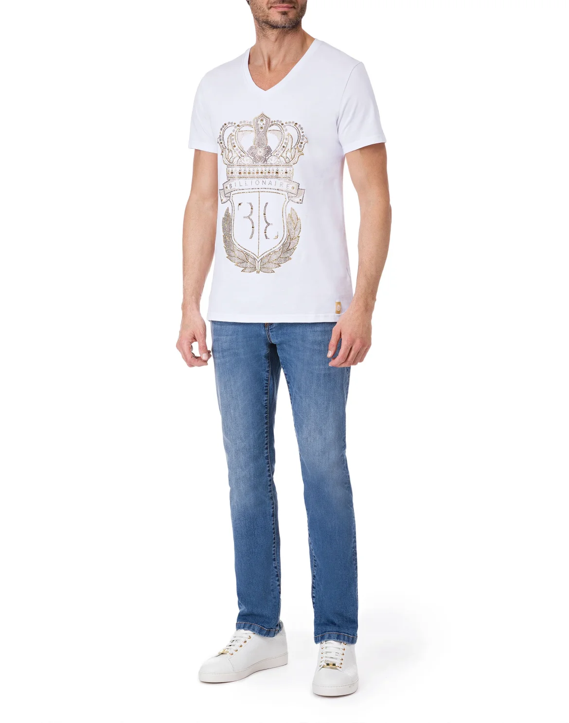 T-shirt V-Neck SS "Railey", цвет: Белый