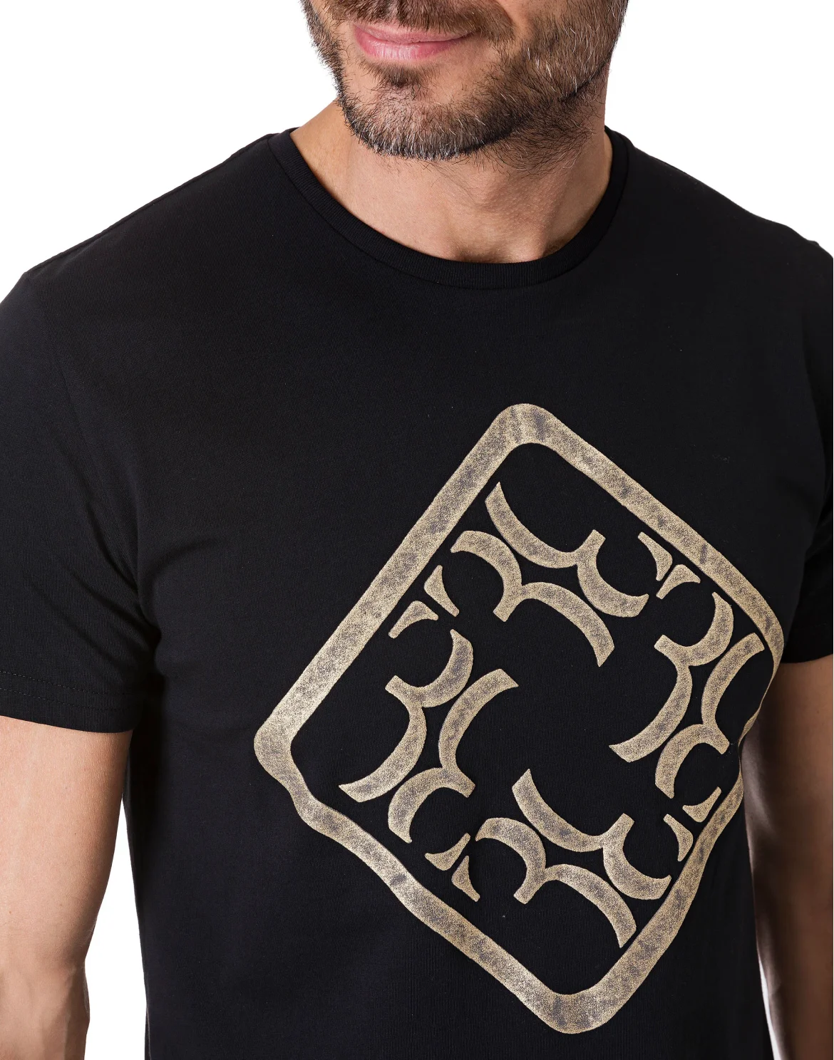 T-shirt Round Neck SS "Roger", цвет: Черный