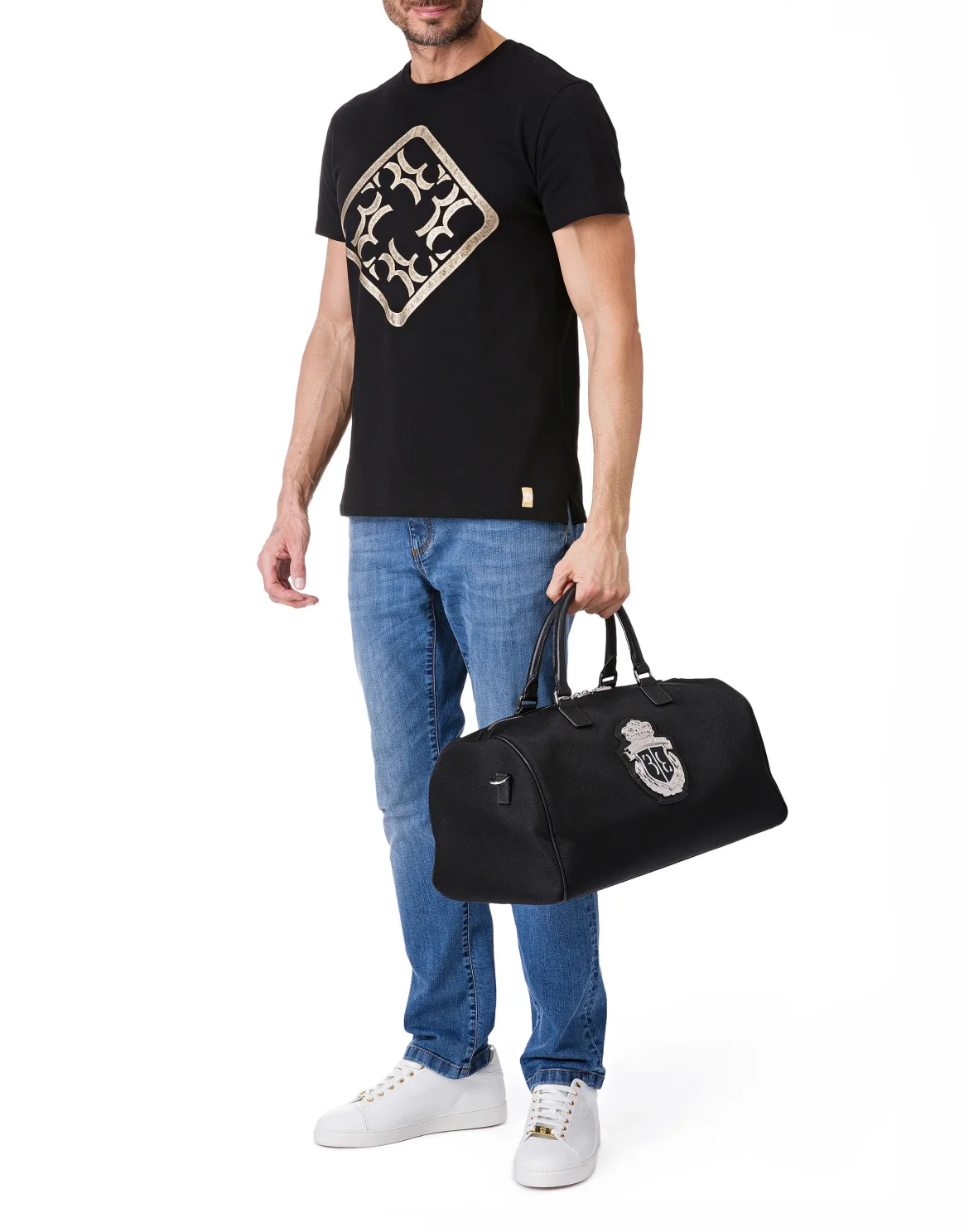T-shirt Round Neck SS "Roger", цвет: Черный