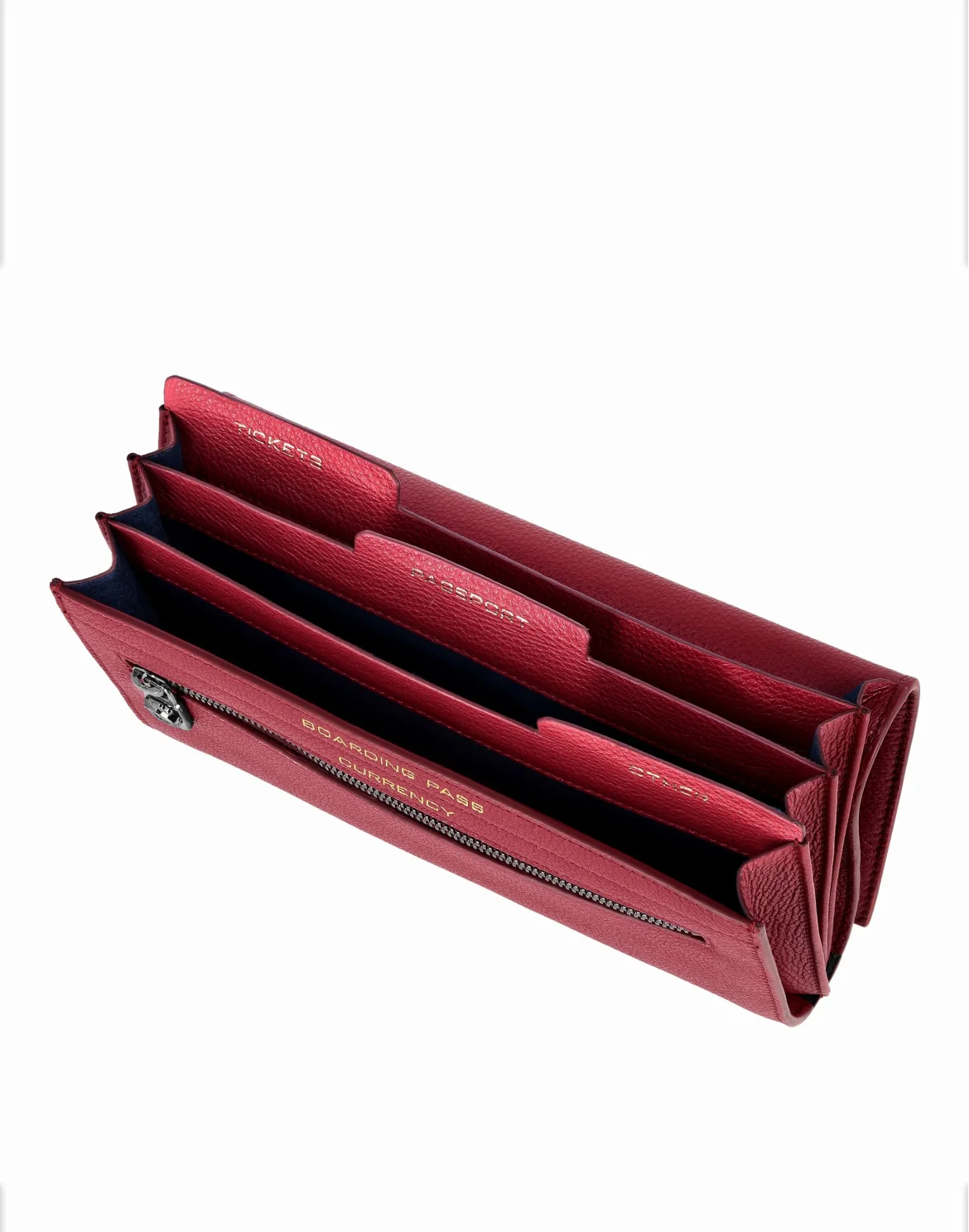 Continental wallet Crest, цвет: Красный