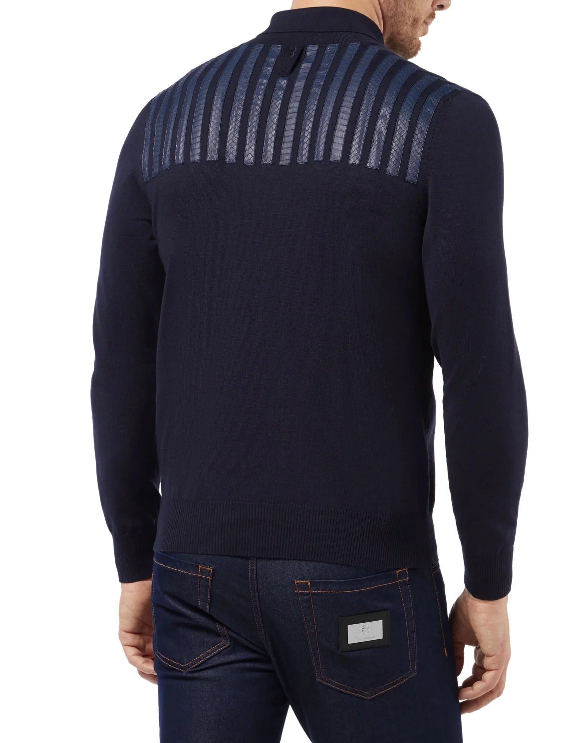 Pullover Polo-Neck LS Luxury, цвет: Синий