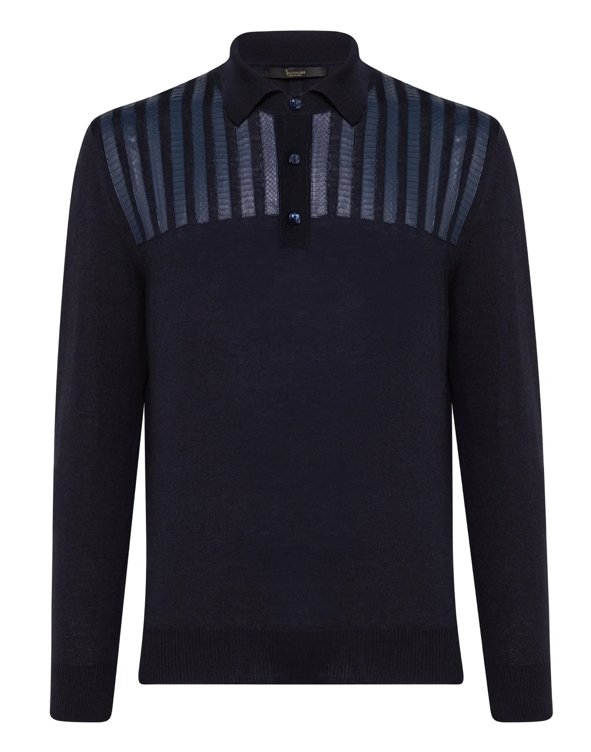 Pullover Polo-Neck LS Luxury, цвет: Синий