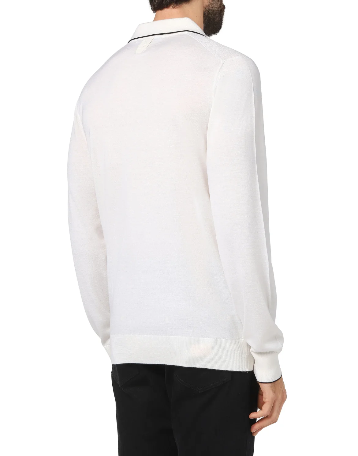 Pullover Polo-Neck LS Crest, цвет: Белый