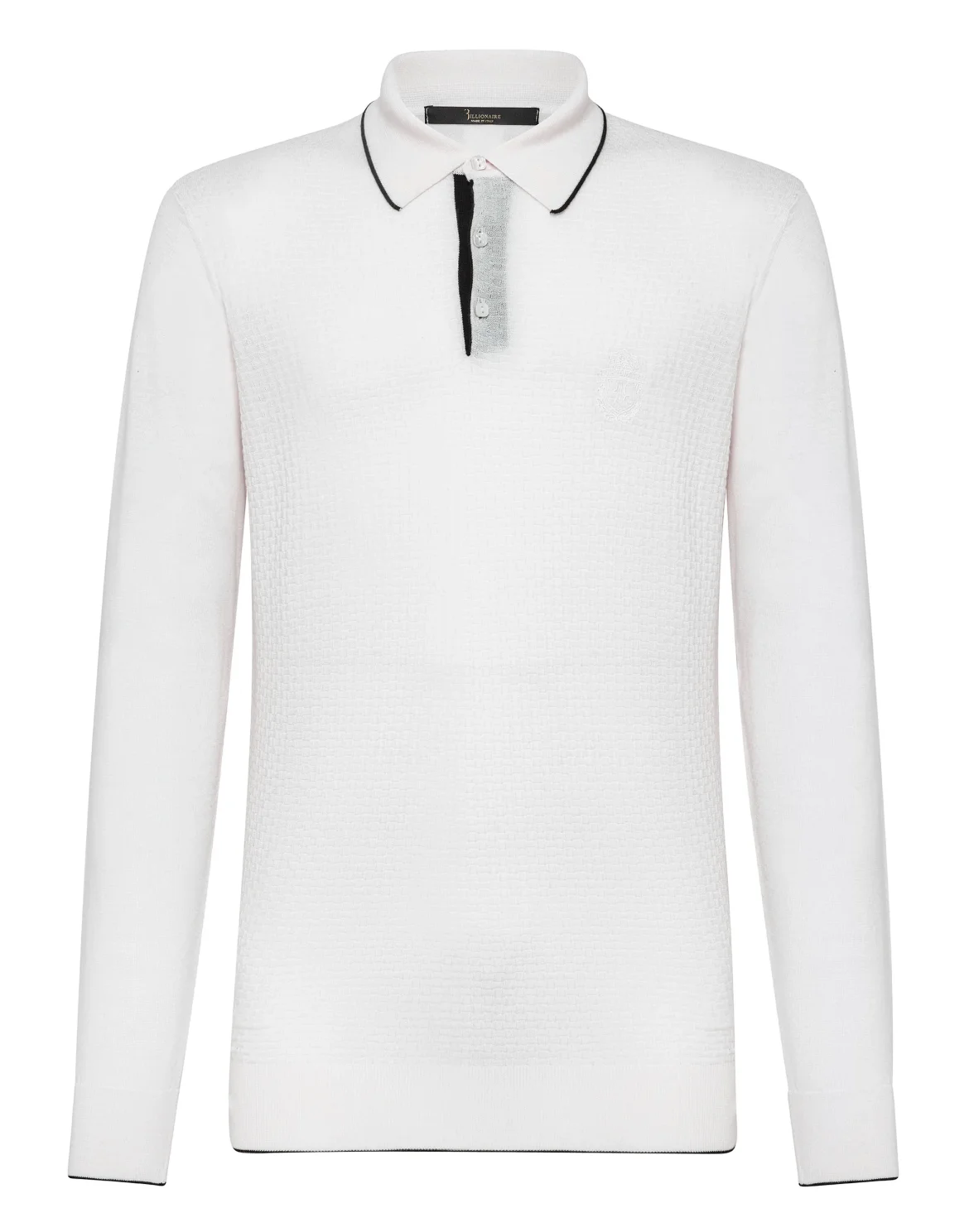 Pullover Polo-Neck LS Crest, цвет: Белый