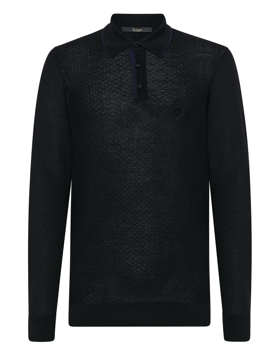 Pullover Polo-Neck LS Crest, цвет: Черный
