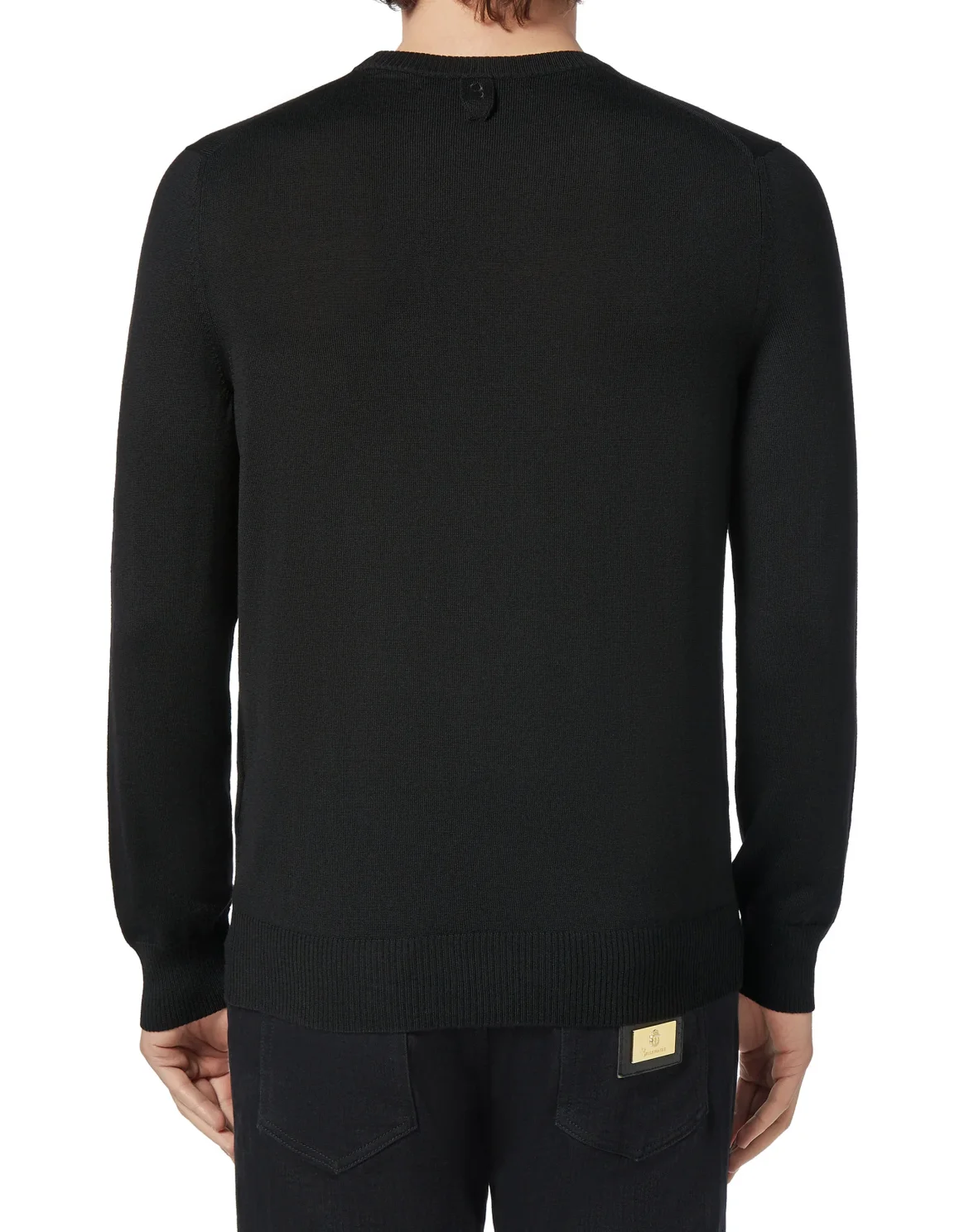 Pullover Round Neck LS Crest, цвет: Черный
