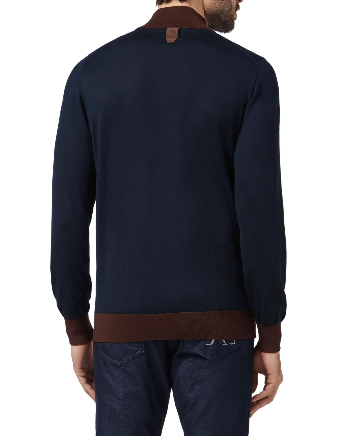Pullover zip mock Giglio, цвет: Синий