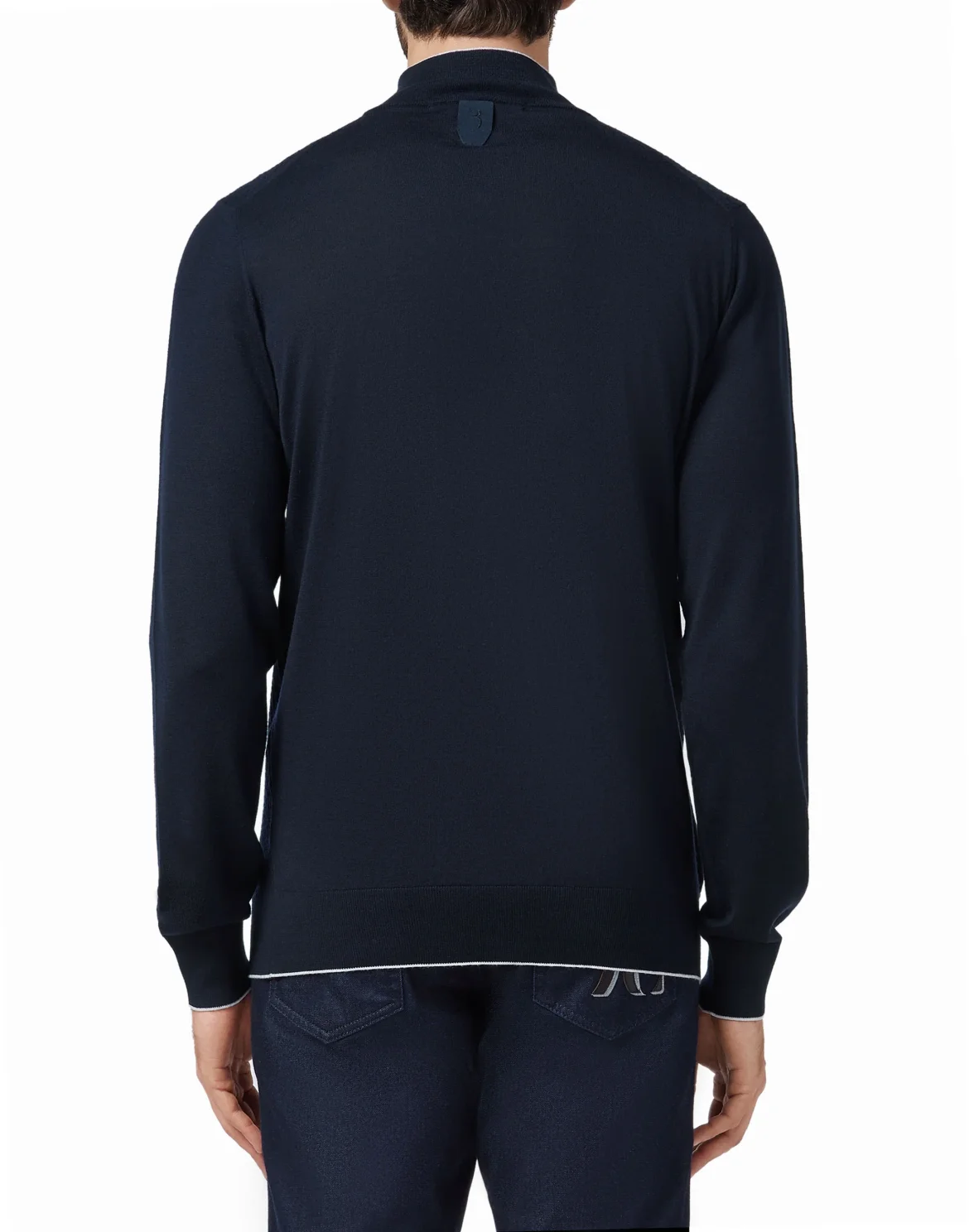 Pullover zip mock Crest, цвет: Синий