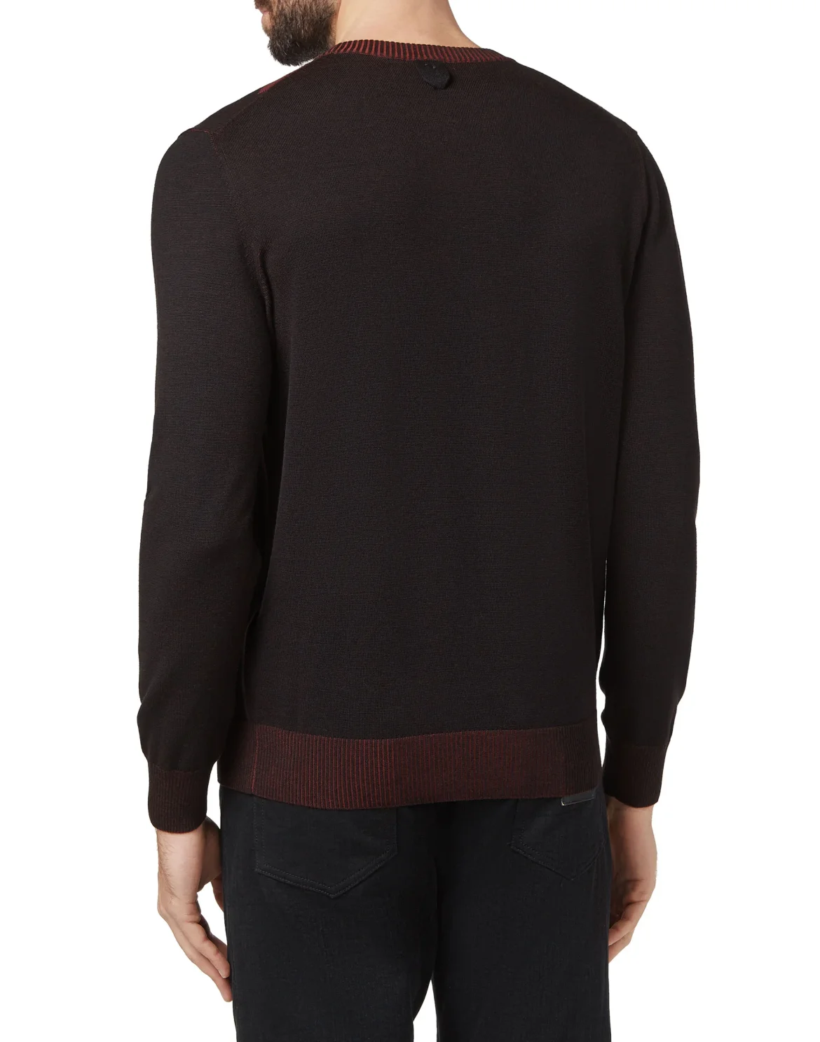 Pullover Round Neck LS Double B, цвет: Черный