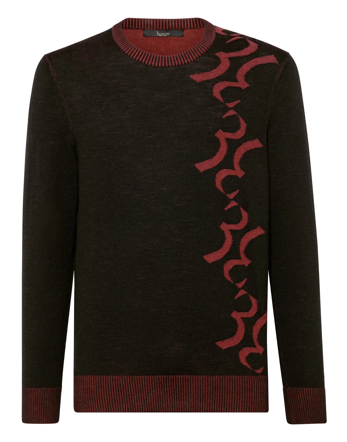 Pullover Round Neck LS Double B, цвет: Черный