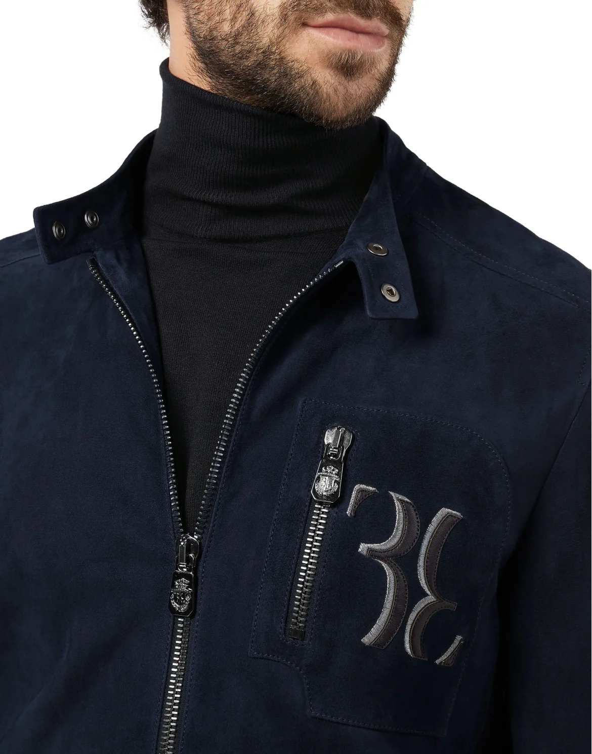 Leather Jacket Double B, цвет: Синий