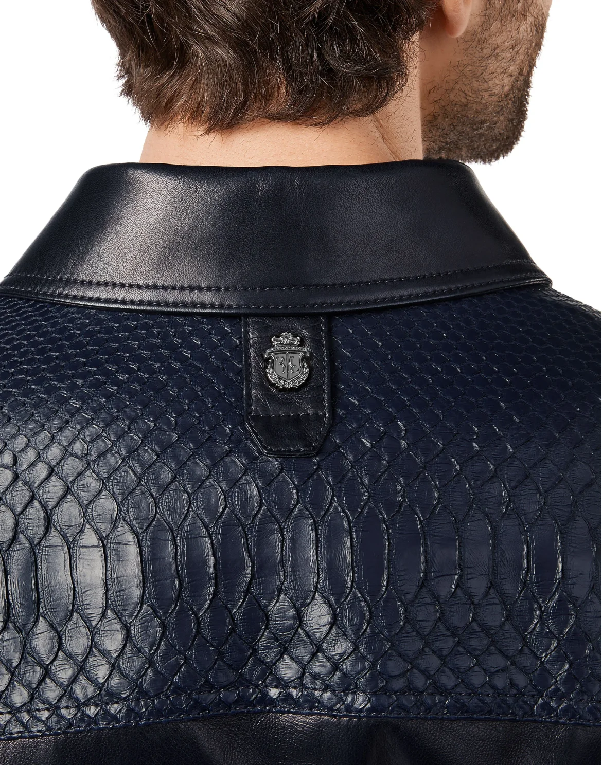 Leather Jacket Luxury, цвет: Синий