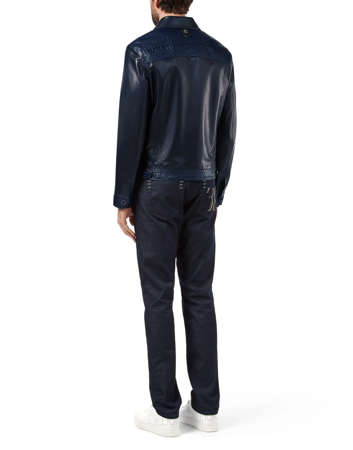 Leather Jacket Luxury, цвет: Синий