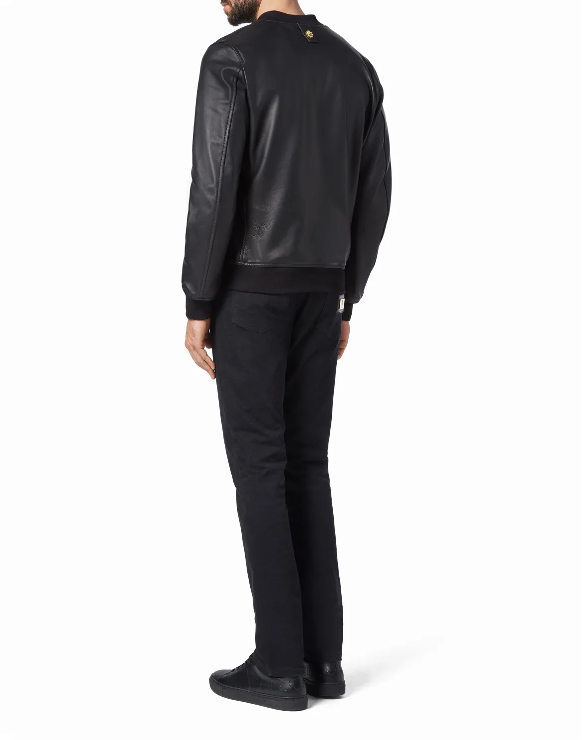 Leather Bomber Original, цвет: Черный
