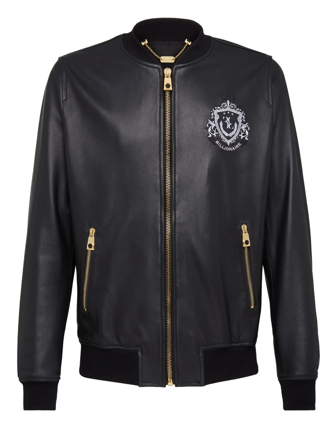 Leather Bomber Original, цвет: Черный