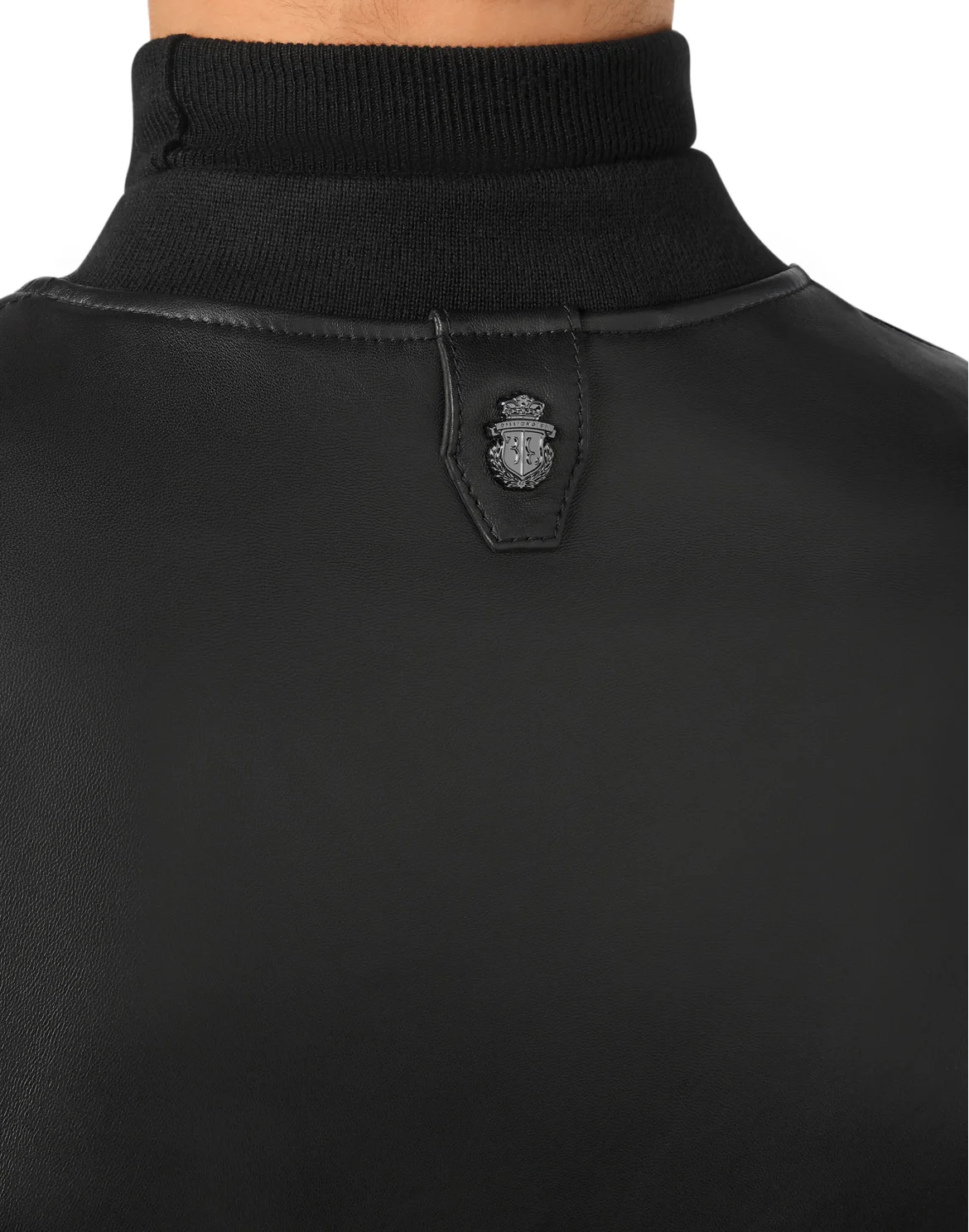 Leather Bomber Original, цвет: Черный