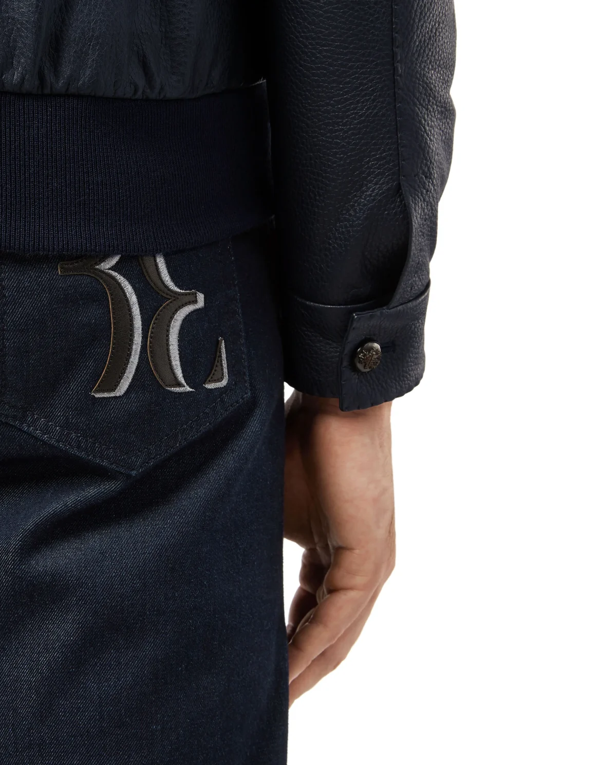Leather Jacket Crest, цвет: Синий