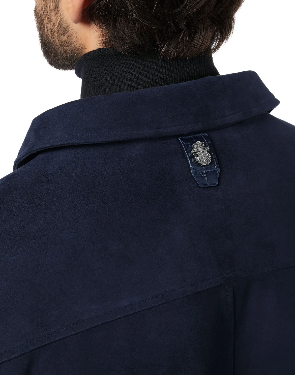 Leather Bomber Statement, цвет: Синий