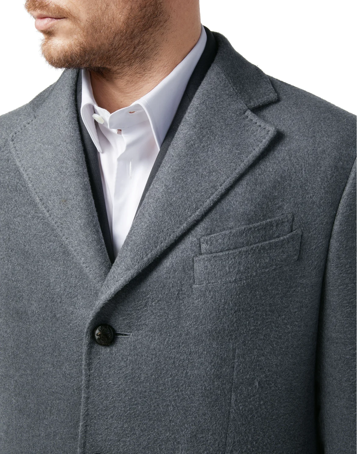 Coat Long Crest, цвет: Серый
